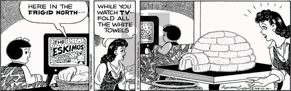 Nancy on Thursday February 22, 1996 Comic Strip