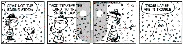 Peanuts on Friday February 19, 1982 Comic Strip