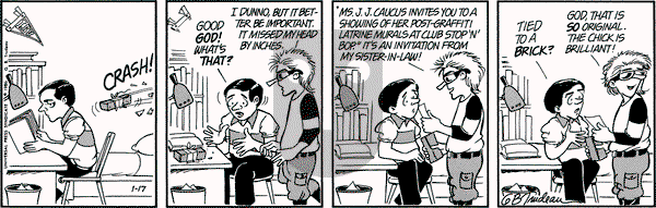 Doonesbury on Friday January 17, 1986 Comic Strip