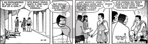 Alley Oop on Wednesday October 23, 1968 Comic Strip