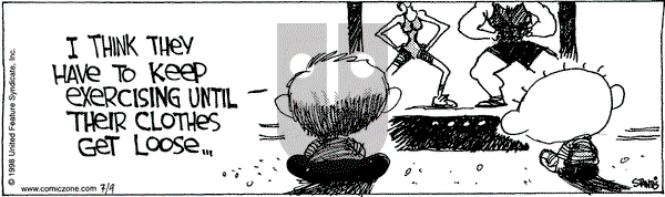 The Buckets on Thursday July 9, 1998 Comic Strip