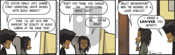 The Boondocks on Wednesday July 26, 2006 Comic Strip