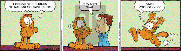 Garfield on Monday August 29, 2016 Comic Strip