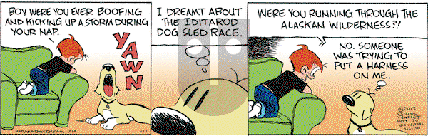 Red and Rover on Tuesday April 2, 2013 Comic Strip