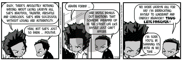 The Boondocks on Friday July 16, 1999 Comic Strip