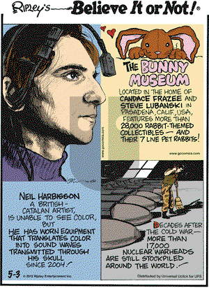 Ripley's Believe It or Not on Thursday May 3, 2012 Comic Strip