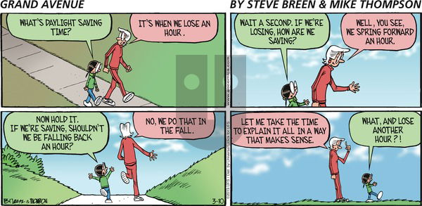 Grand Avenue on Sunday March 10, 2013 Comic Strip