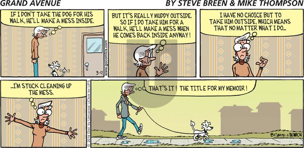 Grand Avenue on Sunday March 9, 2014 Comic Strip