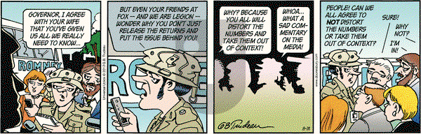 Doonesbury on Friday August 31, 2012 Comic Strip