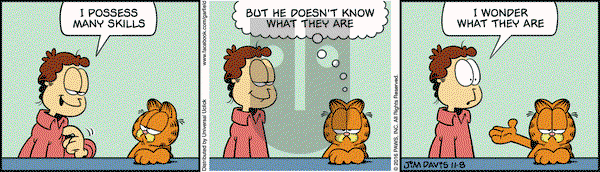 Garfield on Tuesday November 8, 2016 Comic Strip
