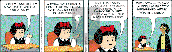 Nancy on Wednesday January 9, 2019 Comic Strip