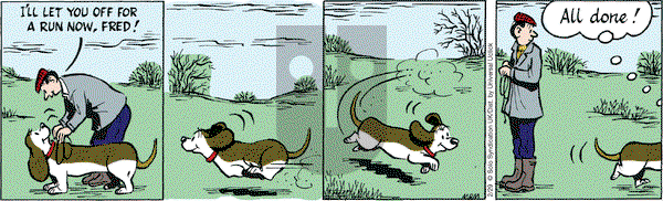 Fred Basset on Monday February 29, 2016 Comic Strip