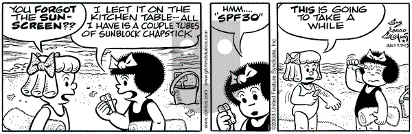 Nancy on Tuesday July 29, 2003 Comic Strip