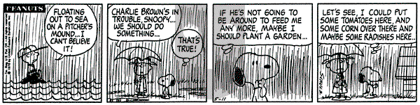 Peanuts on Tuesday May 11, 1976 Comic Strip