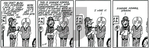 Doonesbury on Saturday March 25, 1972 Comic Strip