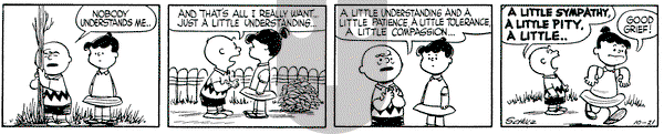 Peanuts on Friday October 21, 1955 Comic Strip