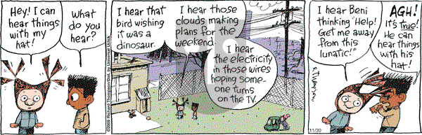 Cul de Sac on Monday November 30, 2009 Comic Strip