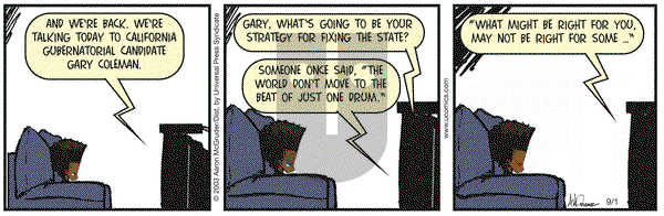 The Boondocks on Monday September 1, 2003 Comic Strip