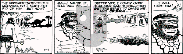 Alley Oop on Tuesday September 6, 1977 Comic Strip