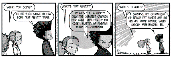 The Boondocks on Tuesday March 13, 2001 Comic Strip