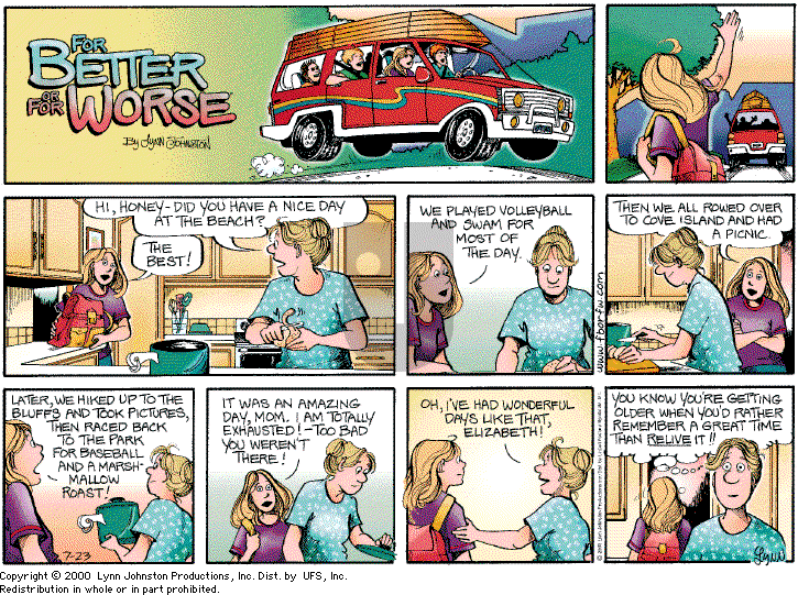 For Better or For Worse - Sunday July 23, 2000 Comic Strip