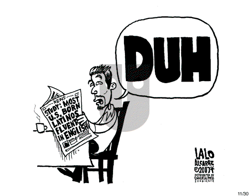 Lalo Alcaraz on Friday November 30, 2007 Comic Strip