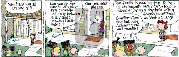 Cul de Sac on Monday August 17, 2015 Comic Strip
