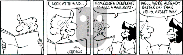 Arlo and Janis on Thursday April 13, 1995 Comic Strip