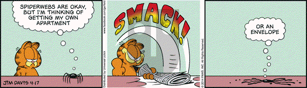 Garfield on Thursday April 17, 2014 Comic Strip