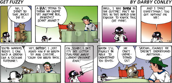 Get Fuzzy on Sunday July 26, 2009 Comic Strip