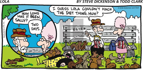 Lola on Sunday May 7, 2006 Comic Strip
