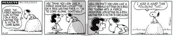 Peanuts on Friday September 29, 1967 Comic Strip