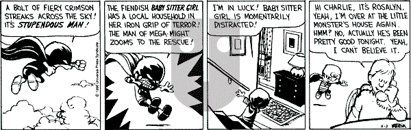 Calvin and Hobbes - Tuesday April 3, 1990 Comic Strip