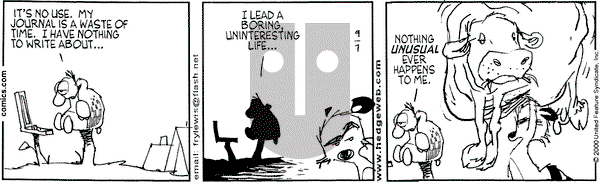 Over the Hedge on Thursday September 7, 2000 Comic Strip
