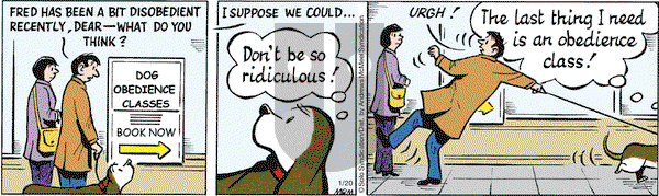 Fred Basset on Monday January 20, 2020 Comic Strip