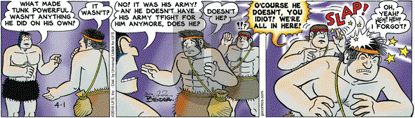 Alley Oop - Friday April 1, 2016 Comic Strip