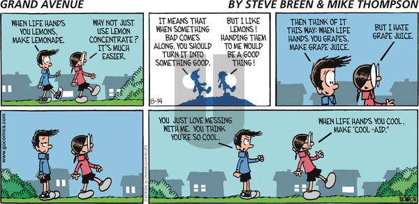 Grand Avenue on Sunday August 14, 2016 Comic Strip