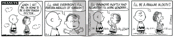 Peanuts on Tuesday December 16, 1997 Comic Strip