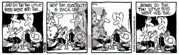 The Buckets on Thursday August 24, 2000 Comic Strip