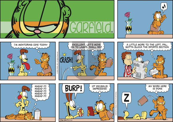 Garfield on Sunday May 11, 2025 Comic Strip