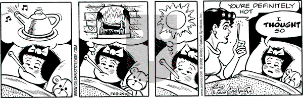Nancy on Monday February 25, 2002 Comic Strip