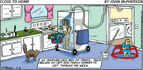 Close to Home on Sunday July 8, 2007 Comic Strip