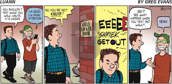 Luann on Sunday May 20, 2012 Comic Strip
