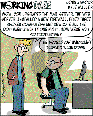 Working Daze on Saturday April 5, 2008 Comic Strip