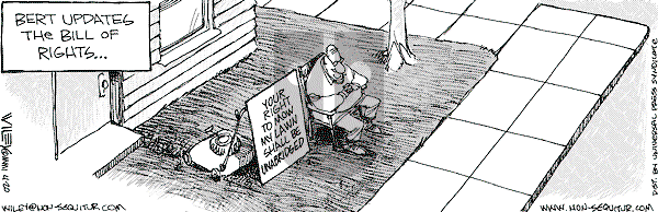 Non Sequitur on Friday April 20, 2001 Comic Strip