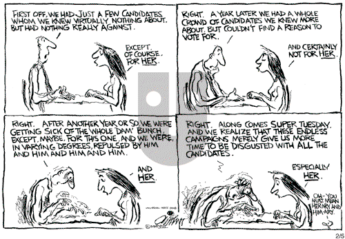 Pat Oliphant - Tuesday February 5, 2008 Comic Strip