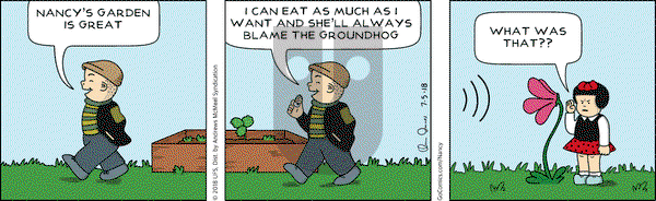 Nancy on Thursday July 5, 2018 Comic Strip