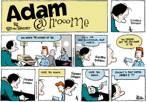 Adam@Home on Sunday January 9, 2000 Comic Strip