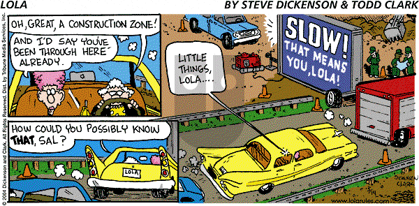 Lola on Sunday March 14, 2004 Comic Strip