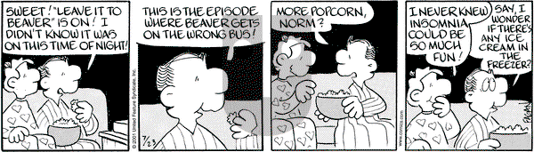 Drabble on Monday July 23, 2001 Comic Strip